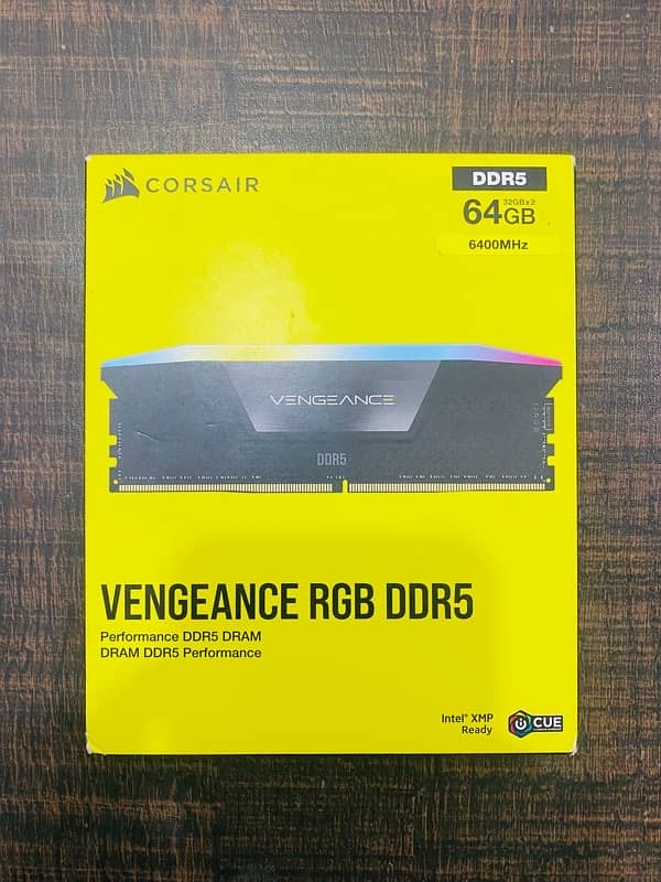 Corsair Vengeance RGB DDR5 32GB x 2 RAM Kit (64GB) - 1 Year Warranty 1