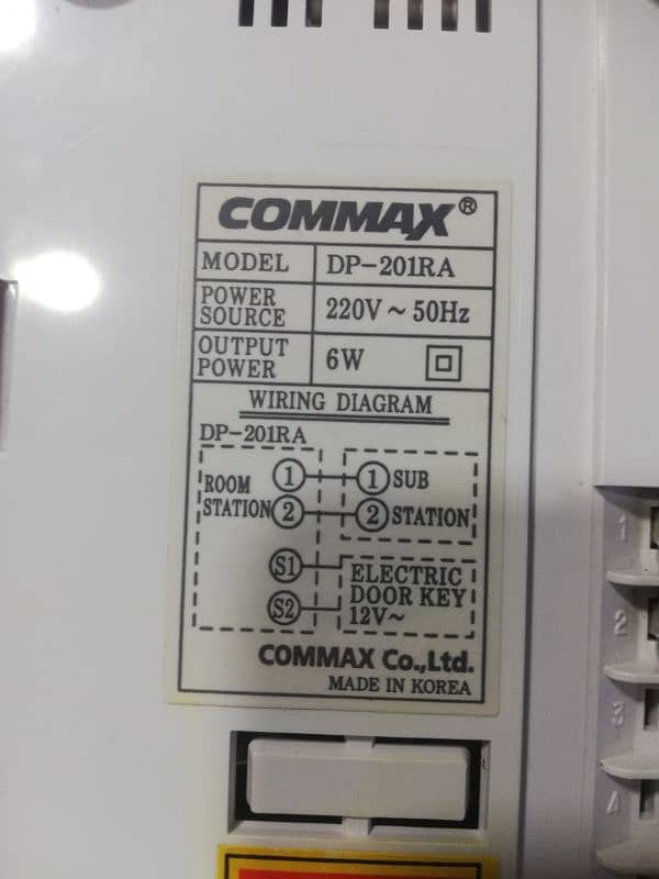 Comax DP-201RA intercom in Brand new condition 3