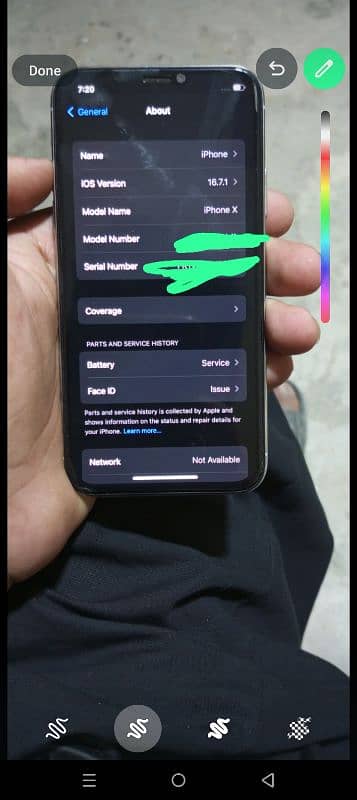 iphone x  panel change Baki all ok 5