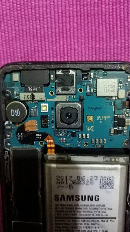 Samsung s8 board dead h panel ok All parts working 3