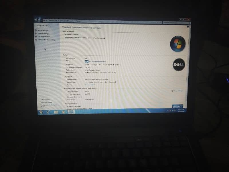 Dell i5 M 520 with 2Gb Ram 500 Rom 12