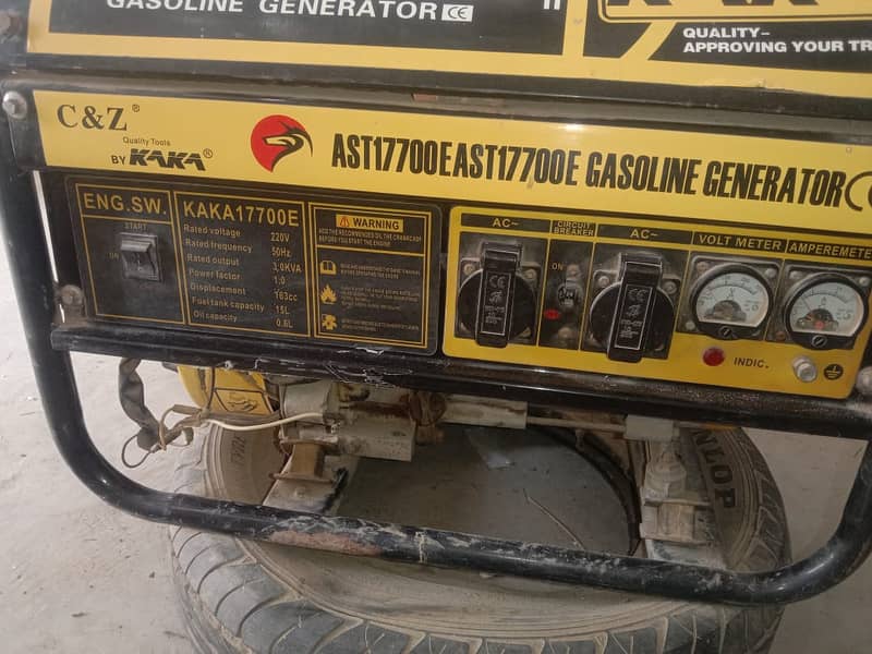 Used 3-4 months KAKA17700E Gas&Petrol Portable Generator 1