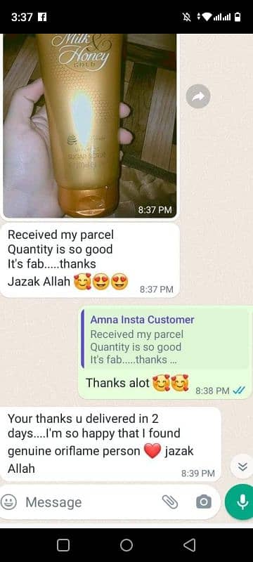 Milk and honey sugar scrub Delivery charge 300 5