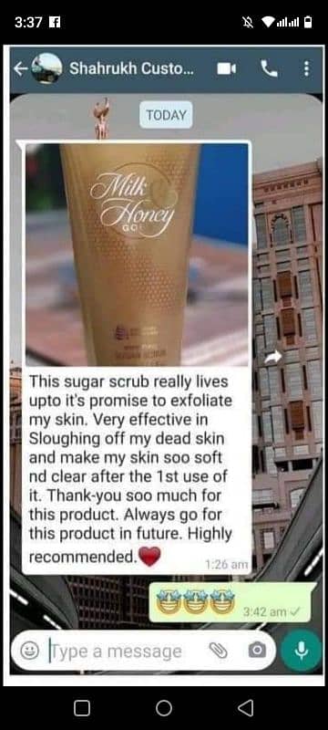 Milk and honey sugar scrub Delivery charge 300 6