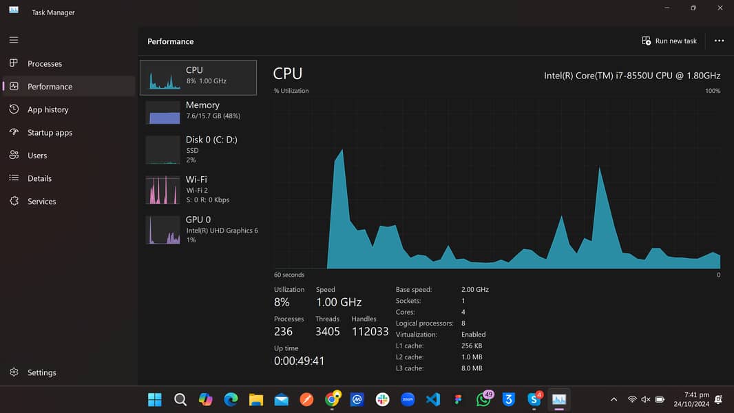 Dell XPS 13 9360 Core i7, 8th Gen 1