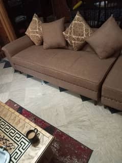 L-Shape Sofa Set 7 Seater In Excellent Condition 0