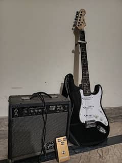 Electric Guitar With Amplifier