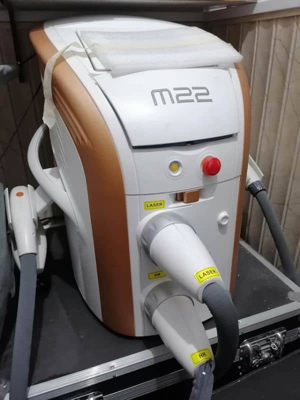 diode hair laser with doubke handles plus m22 skin treatment machine 3