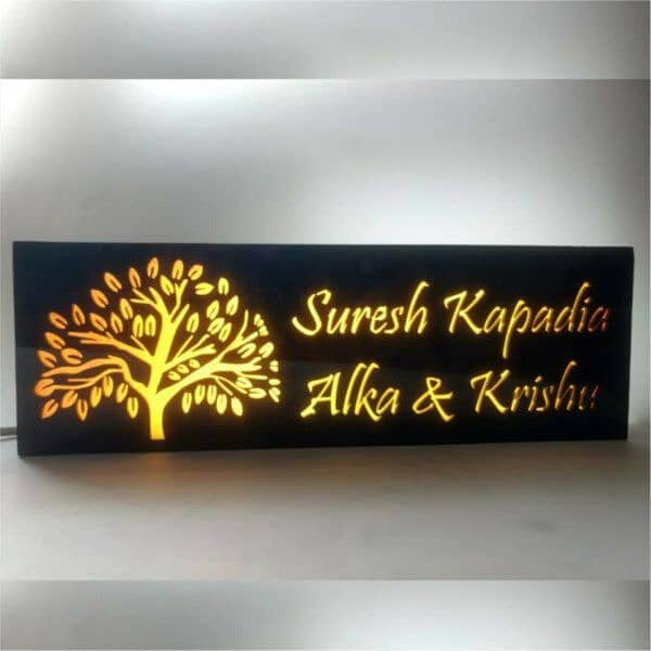 led lights nameplate / light nameplate / House name plate with light 3