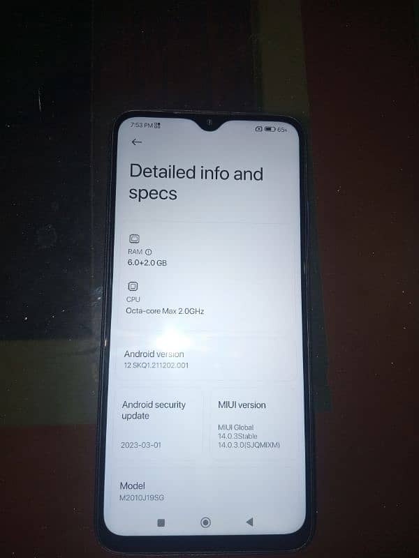 REDMI 9T 6GB/128gb full HD DISPLAY 15