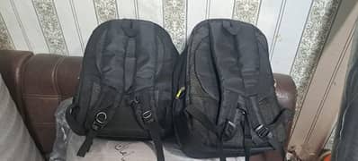 lap top and school bags