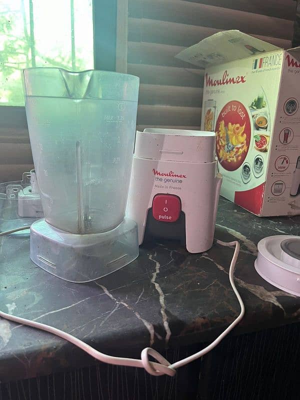 ORIGINAL MOULINEX STAINLESS STEEL BLENDER AND GRINDER 3