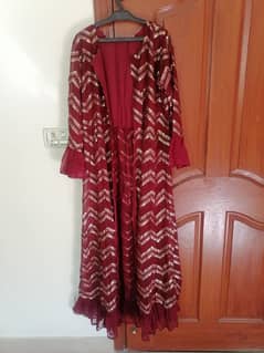 Formal wear Maroon Lehenga