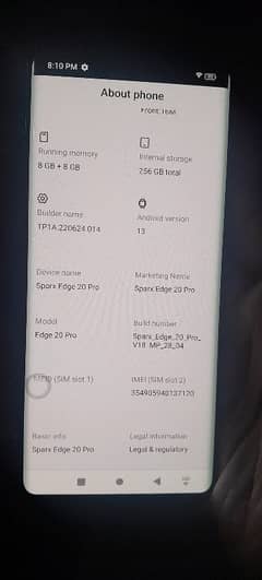 tecno spark edge 20 pro 8+8 256