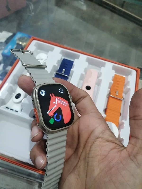 Smart Watch Ultra with 4 strap 2