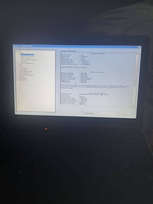 Dell laptop core i5 3rd generation 4 ram 320 GB storage 6