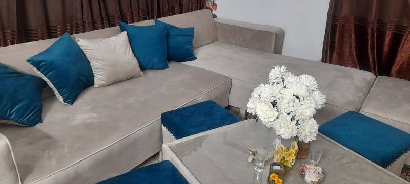 L shape Sofa 9 seater 1