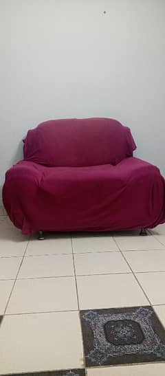 Sofa With Cover (1 seater + 1 seater)