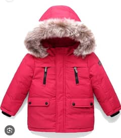 furr puffer jacket for 3 to 4 year