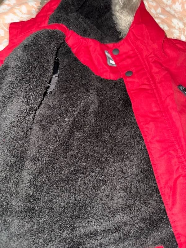 furr puffer jacket for 3 to 4 year 6