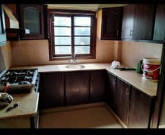 kitchen top marble with sink & cabinets