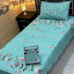 4 pc cotton salonica printed single bed sheets