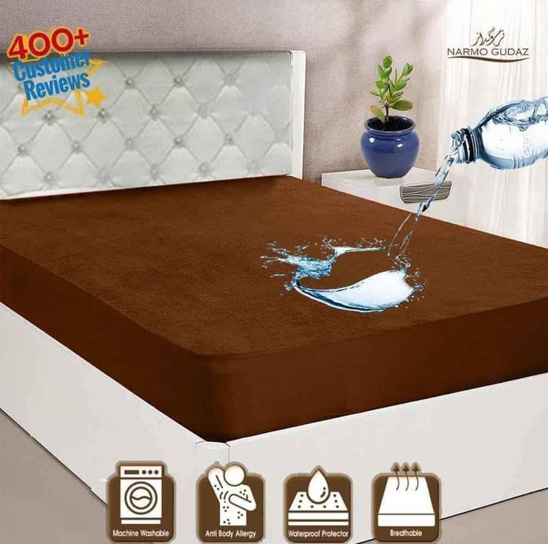 Waterproof King Mattress Cover, Stretchable Sofa Cover & Dustproof fun 1