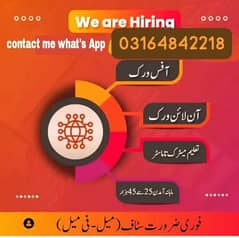 Full time work part time work home base work staff required urgent 0