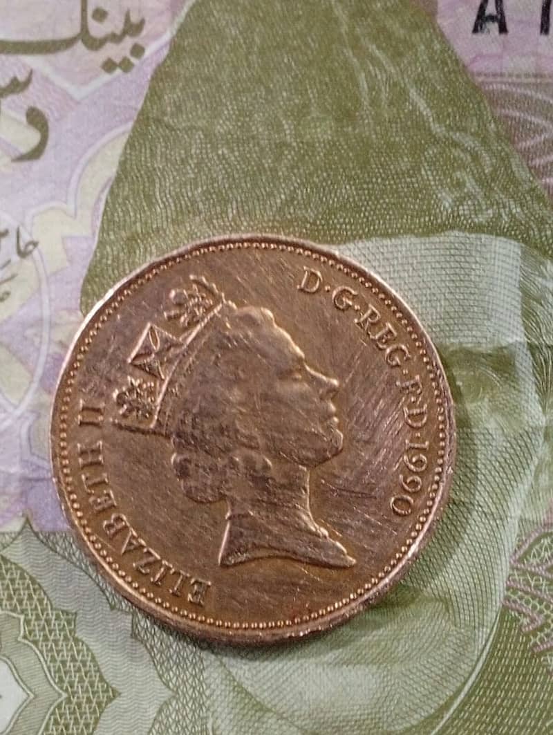 2 pence 1990 coin for sale 3