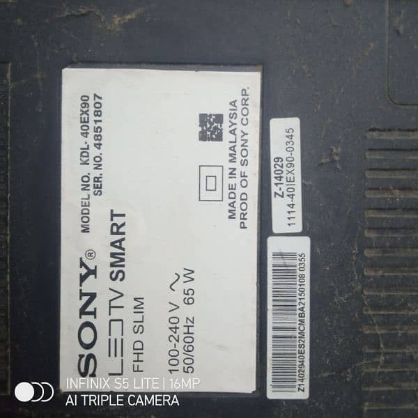 Sony KDL-40EX90 led smart tv ka panel required 1