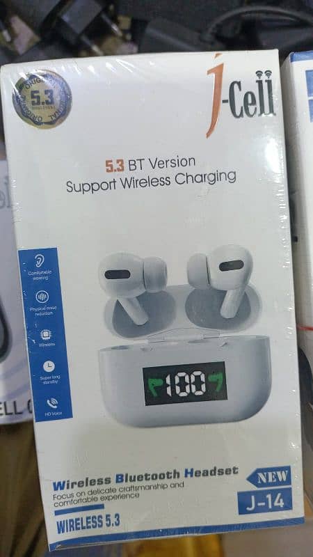 wireless earpods J-14 with display charging 2