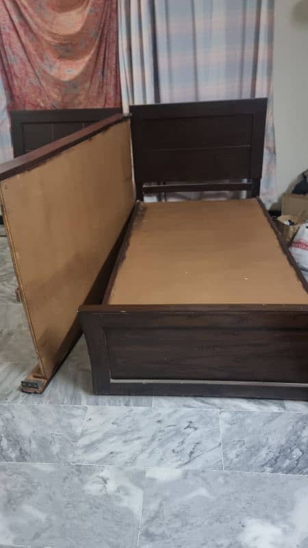 2 single Bed sheesham Wood 0