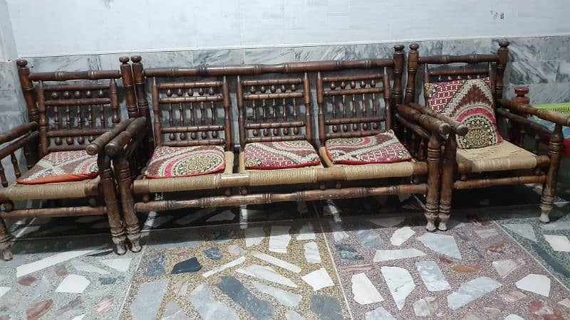 wooden sofa set for sale 0