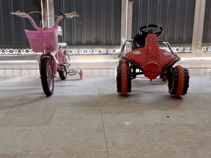 baby bicycle and paddle car 3