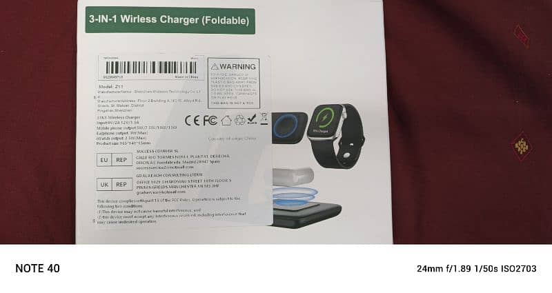 Wireless Charging Station, 3-in-1 Folding 6