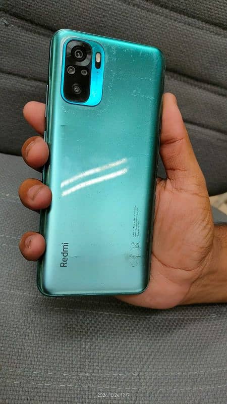 my redmi note 10 leak green color 4+2 6 GB ram 128 GB storage 0