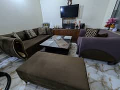 Sofa Set 3/2, 1 Seater and Table