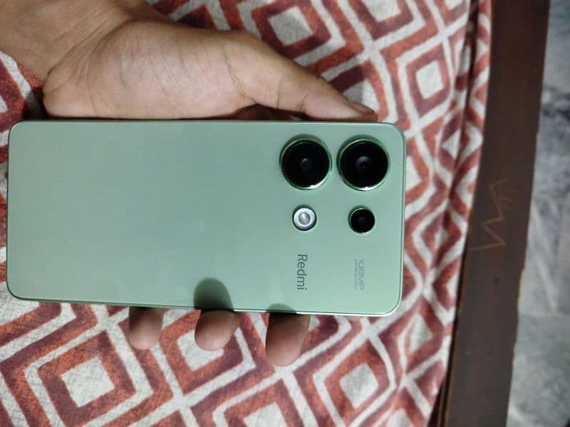 redmi note 13 mint green color 256gb /8 ram 10/10 7