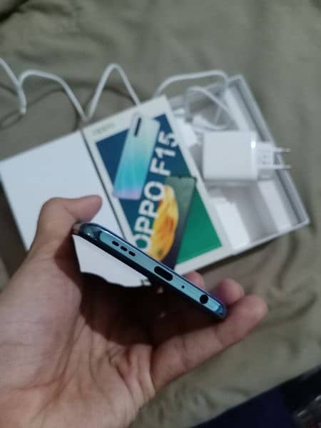 Oppo F15 256+8GB box Charger sath ha• All ok ha 5