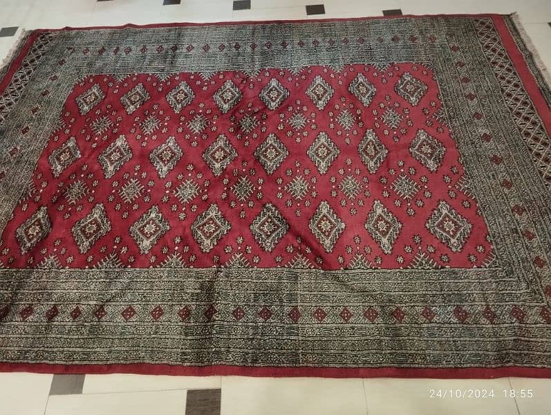 Rug / Red / handmade 12