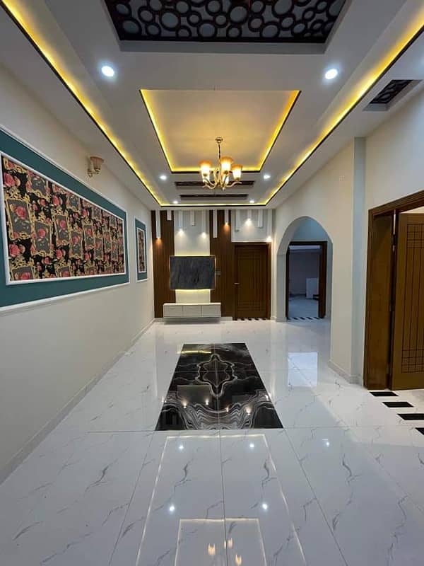 Raiz ul Jannah Rafi qamar road New brand Spanish 4.5 marly proper double story house for sale 3