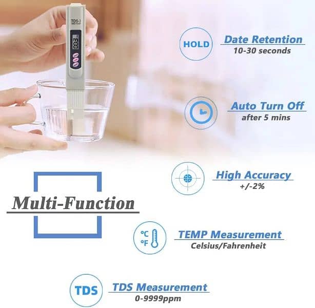 Digital TDS Water Purifier Quality PH Tester Home Water Testing 1