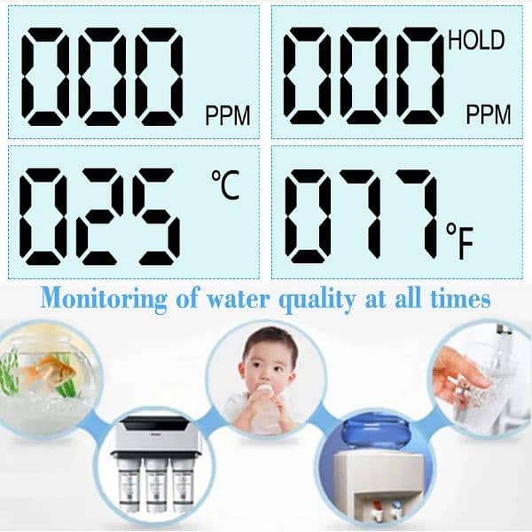 Digital TDS Water Purifier Quality PH Tester Home Water Testing 8