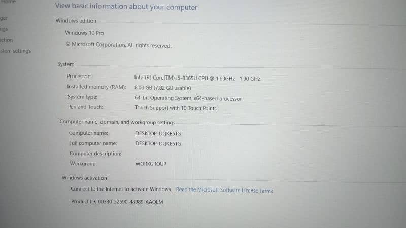 Dell Latitude 5500 core i5 8th Generation 5