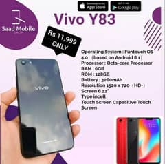 Vivo Y 83 6/128  Vivo Y 66 4/64