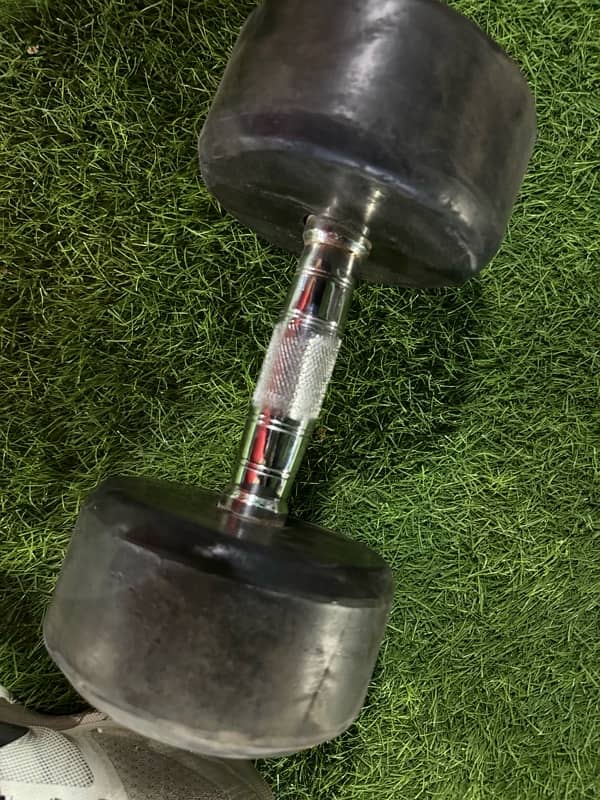 Rubber coated dumbbells 2