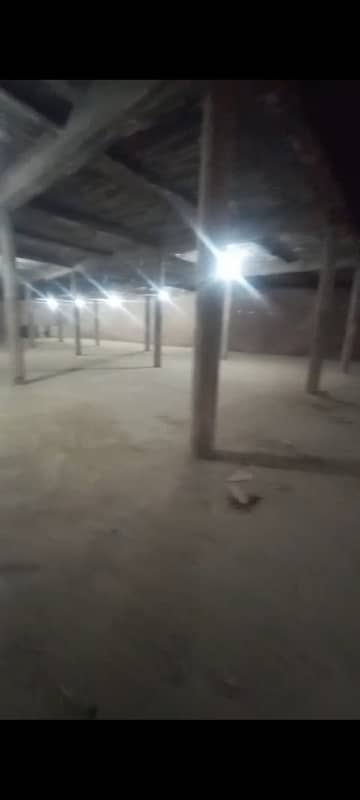 4 kanal covered commercial wear house for rent main multan road ka kareeb 1