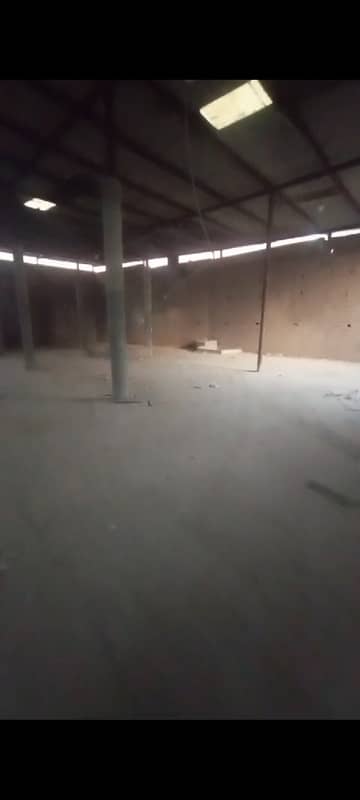 4 kanal covered commercial wear house for rent main multan road ka kareeb 2