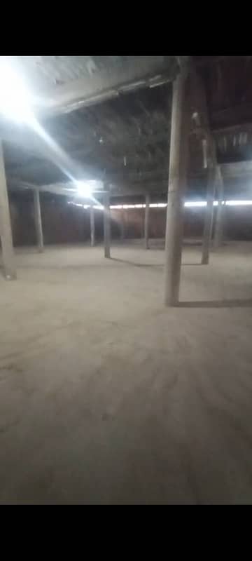 4 kanal covered commercial wear house for rent main multan road ka kareeb 3