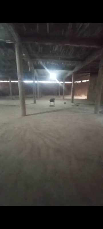 4 kanal covered commercial wear house for rent main multan road ka kareeb 4